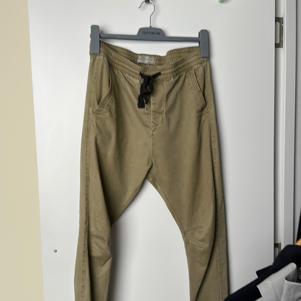Tan joggers
